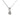 14K White Gold .71 CT Half-Bezel Diamond Necklace