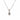 14K White Gold .71 CT Half-Bezel Diamond Necklace