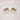 14K Two Tone Gold French Clip Earrings